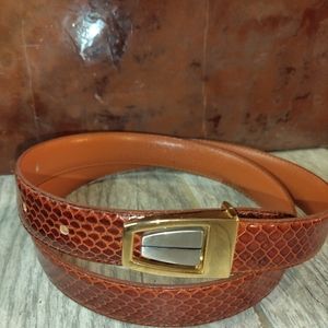 Vintage genuine snakeskin belt dress belt excellent condition virtually unused